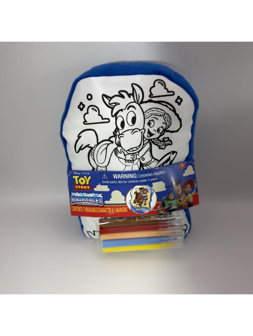 New Toy Story Washable Coloring Pillow Crafts Set 5 Markers Kids Creative Toy
